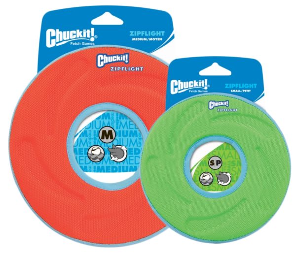 Chuckit-Hundespielzeug–Frisbee-Zipflight-medium-und-small