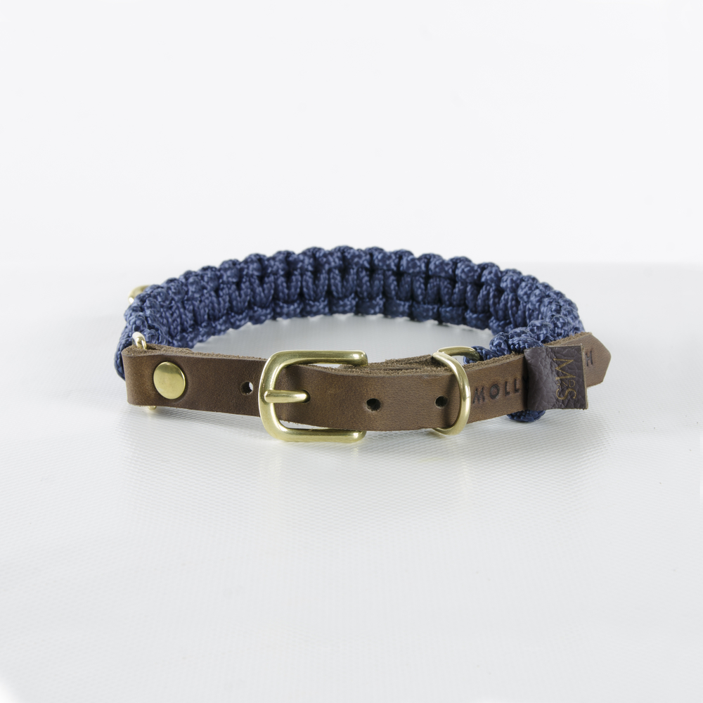 Molly-Stitch-Halsband-Touch-of-Leather-Navy-Gold-Rückseite