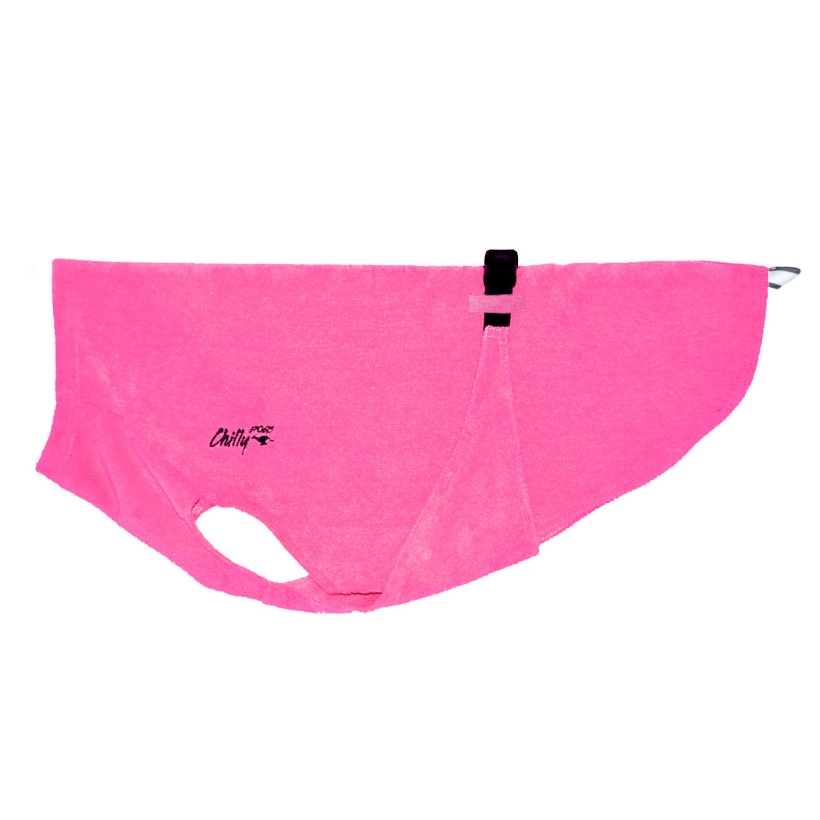 Chilly-Dogs-Bademantel-soaker-robe-Pink-seitenansicht