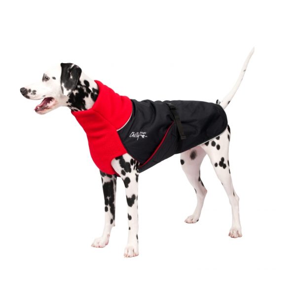 Chilly-Dogs-Great-White-North-Mantel-Rot-Schwarz-Dalmatiner-Seitenansicht2
