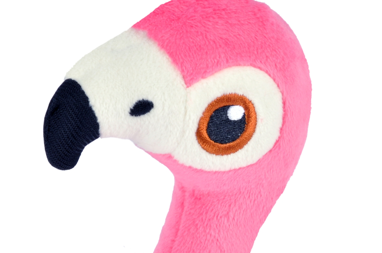 PLAY-Plueschspielzeug-fetching-flock-Collection-flamingo-nahaufnahme-kopf