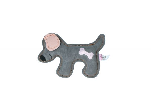 Doggy-Doodles-Hundespielzeug-Puppy-Grau-Rosa